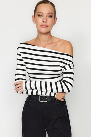 Top - Blanc et noir