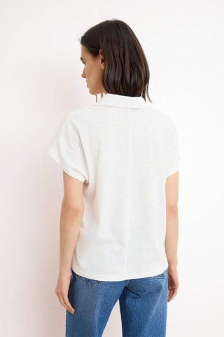 Polo regular - Écru