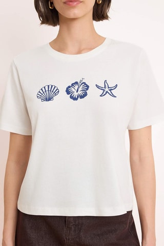T-shirt regular - Écru