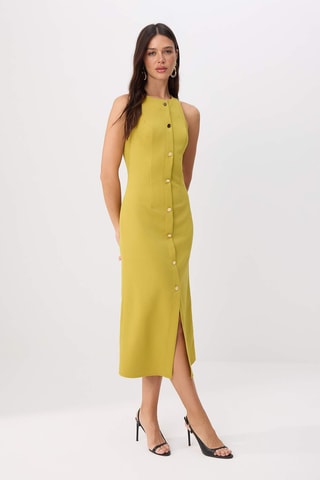 Robe midi - Vert
