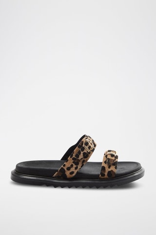 Mules - Beige et noir