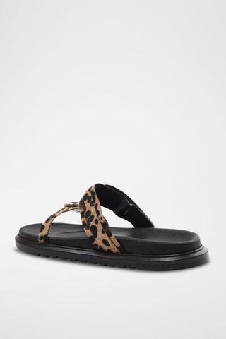 Mules - Beige et noir