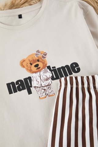 Pyjama - Blanc et marron