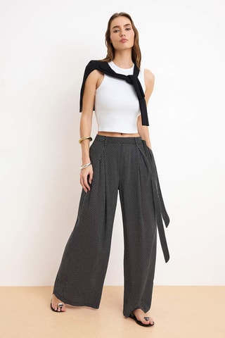 Pantalon wide legs - Noir