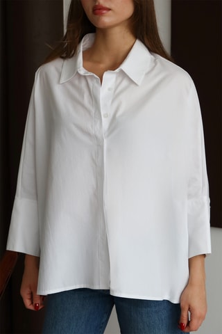 Chemisier oversize - Blanc