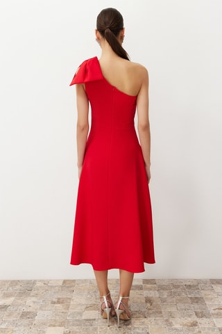 Robe asymétrique - Rouge