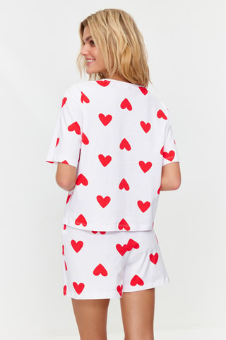T-shirt et short - Blanc et rouge