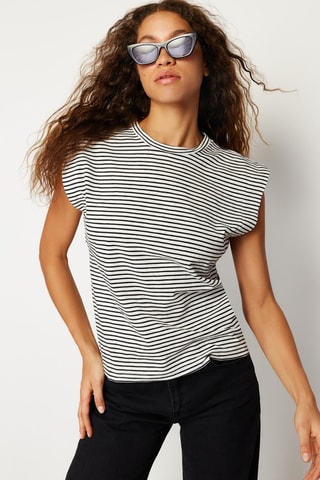 T-shirt regular - Blanc et noir