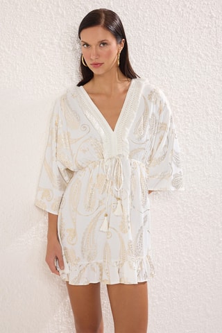Robe de plage - Écru