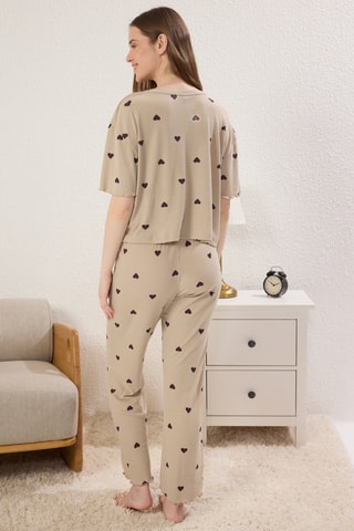 Pyjama - Noir et beige