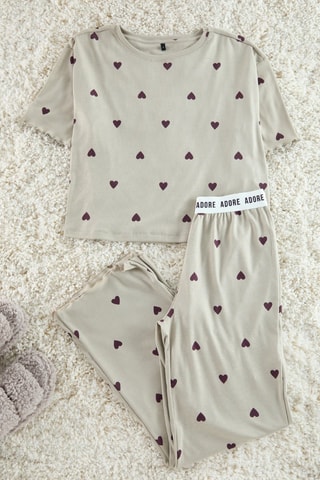 Pyjama - Noir et beige