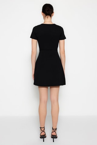 Robe portefeuille - Noir