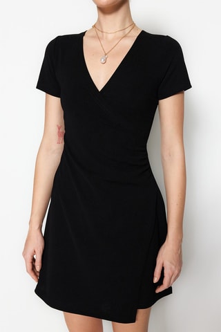Robe portefeuille - Noir