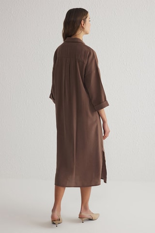 Robe chemise - Marron