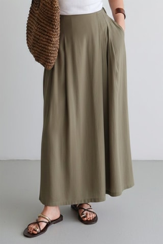 Pantalon trompe-l'œil - Kaki