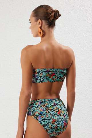 Maillot 2 pièces taille haute - Vert