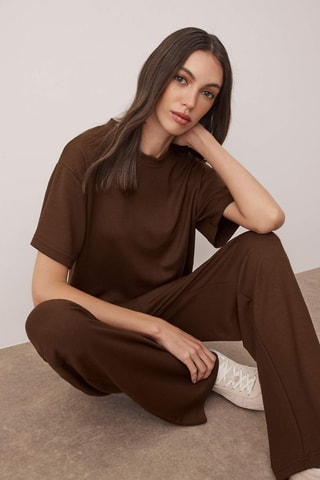 T-shirt et pantalon - Marron
