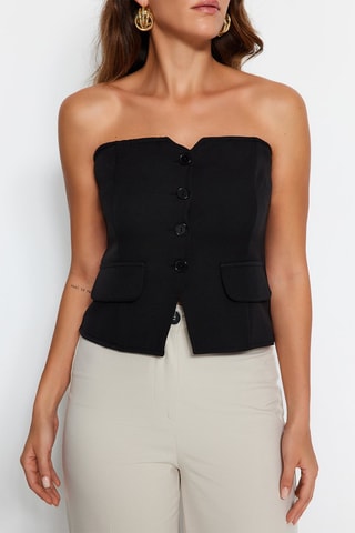 Top bustier - Noir