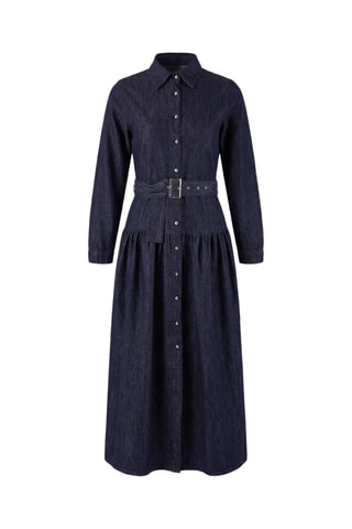 Robe chemise en jean - Bleu