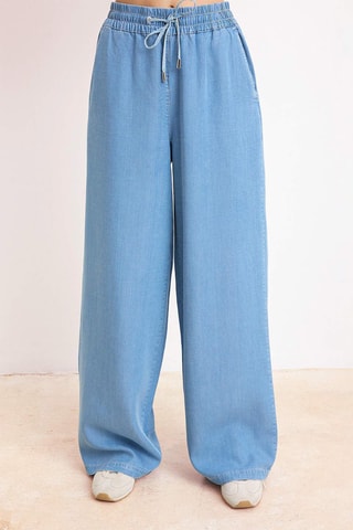 Chemisier et pantalon en jean - Bleu