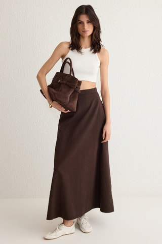 Jupe longue - Marron