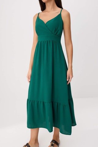 Robe midi - Vert