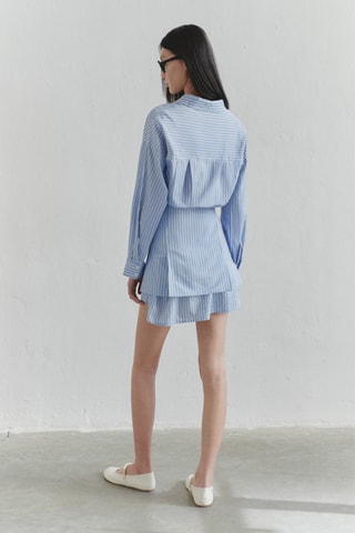 Robe trompe-l'œil - Bleu