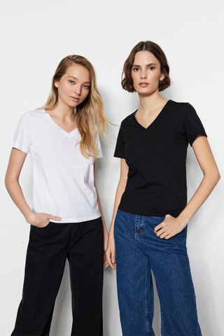 2 T-shirts - Noir et blanc