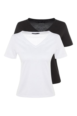 2 T-shirts - Noir et blanc