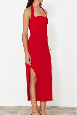 Robe fourreau - Rouge