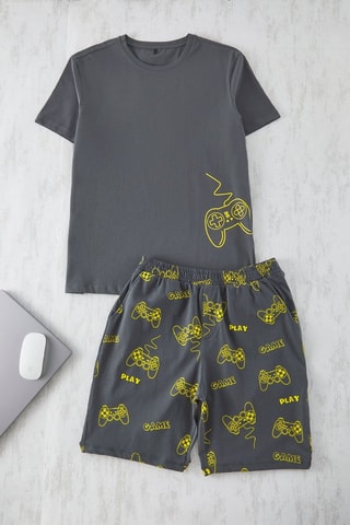 Pyjama - Gris et vert