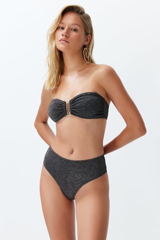 Maillot 2 pièces - Noir et argenté