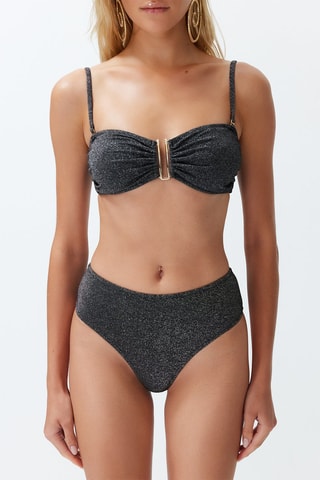 Maillot 2 pièces - Noir et argenté