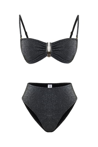 Maillot 2 pièces - Noir et argenté