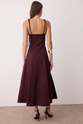 Robe midi - Bordeaux