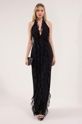 Robe volantée - Noir