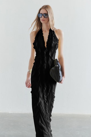 Robe volantée - Noir