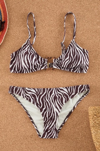 Maillot 2 pièces - Marron