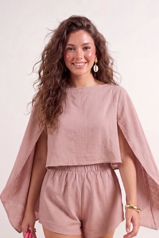 Blouse et short de plage - Gris