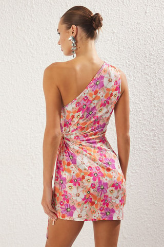 Robe asymétrique - Multicolore