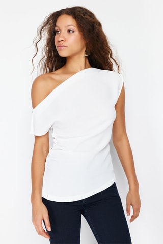 Top asymétrique - Blanc