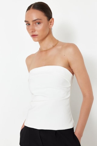 Top bustier - Blanc