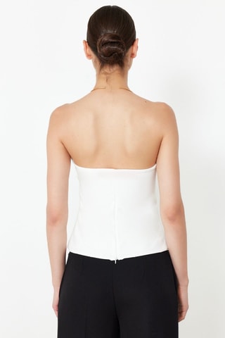 Top bustier - Blanc