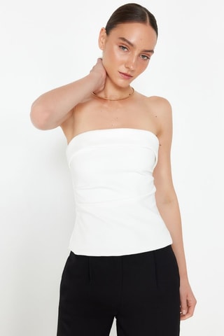 Top bustier - Blanc
