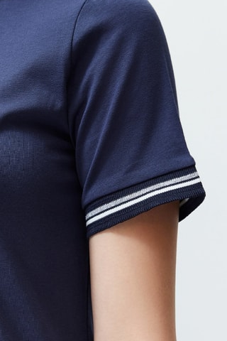 Robe midi - Bleu