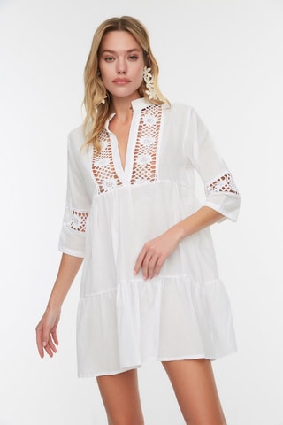 Robe droite - Blanc
