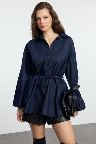 Chemise oversize - Bleu