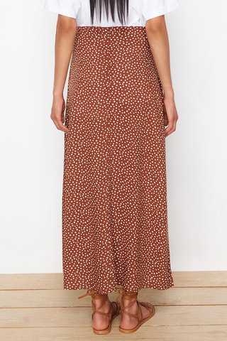 Jupe midi - Marron
