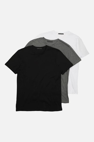 3 T-shirts MASQUE NC - Noir et gris