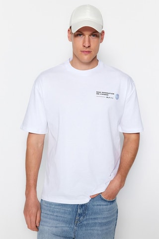 T-shirt oversize - Blanc